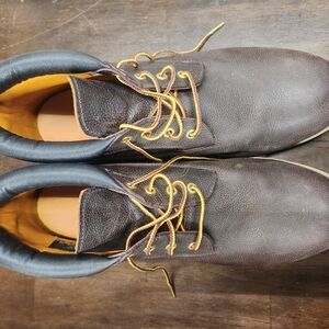 Timberland Brown Men's Boots with Yellow Laces